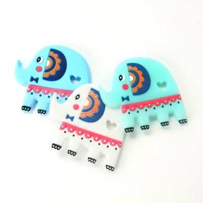 Quality  Elephant Food Grade Silicone Baby Teether BPA Free With Customize Logo factory