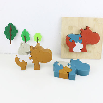 Silicone And Wooden Jigsaw Puzzle