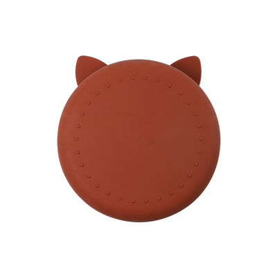 Food Grade Silicone Baby Cat Divided Plate Feeding Bowl Cartoon Fox Dishes Suction