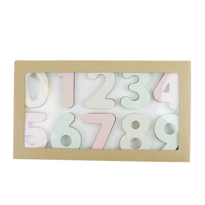 Educational Training Silicone Puzzle , Arabia Number Shape Toddler Jigsaw Puzzle