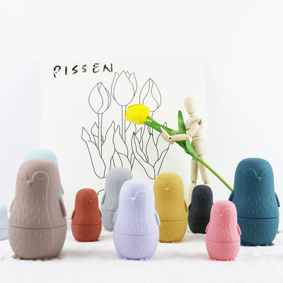 chewing silicone Penguin silicone stacking toy  Baby Silicone Toys Stacking For Toddler Bathing Play