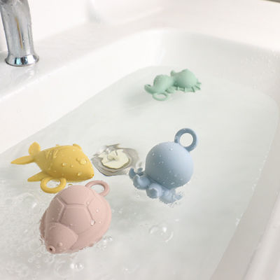 Animal Shape Silicone Bath Toys Spraying Water For Toddler Kids Gift