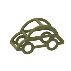 Car Shape Baby Silicone Toys Multi Color Food Grade Nontoxic Material