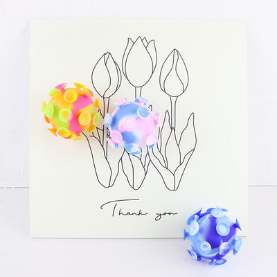Multi Colored Baby Silicone Toys Suction Cup Ball For Children Party