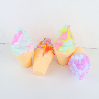 3D Colorful Silicone Ice Cream Teether For Baby Stress Relief Psychology
