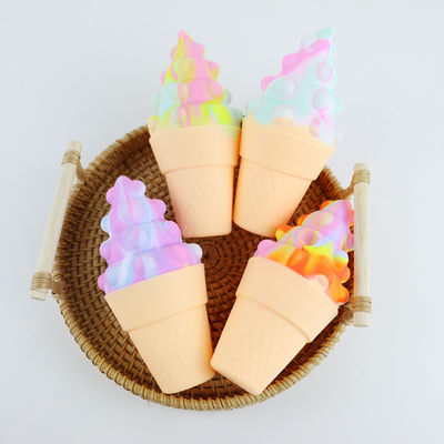 3D Colorful Silicone Ice Cream Teether For Baby Stress Relief Psychology