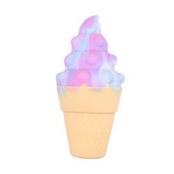 3D Colorful Silicone Ice Cream Teether For Baby Stress Relief Psychology