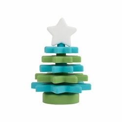 Christmas Silicone Star Stacker BPA Free Eco Friendly For Child Education
