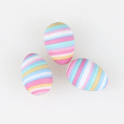 Egg Shape DIY Silicone Teething Bead Chewable For Necklace Making