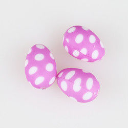 Egg Shape DIY Silicone Teething Bead Chewable For Necklace Making