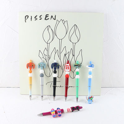 BPA Free Baby Chew Beads , Food Grade Silicone Focal Beads For Pens