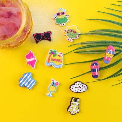Custom Teething Silicone Beads With Summer Sunglasses Bikini Swimsuit Shape