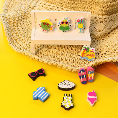Custom Teething Silicone Beads With Summer Sunglasses Bikini Swimsuit Shape