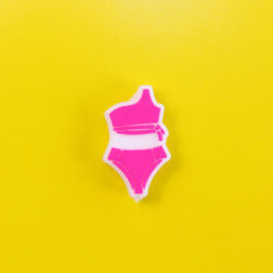 Custom Teething Silicone Beads With Summer Sunglasses Bikini Swimsuit Shape