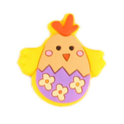 Food Grade Focal Beads Silicone Chicken Eggs Bunny Shape For Pen Making