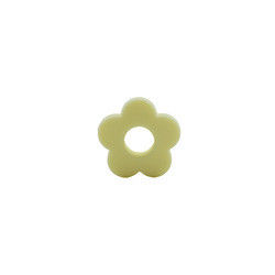 Flower Holes Silicone Teething Bead 4.5cm For DIY Pacifier Clip Chew Necklace
