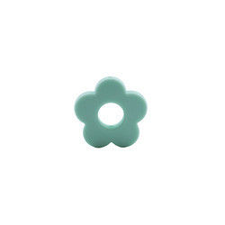 Flower Holes Silicone Teething Bead 4.5cm For DIY Pacifier Clip Chew Necklace