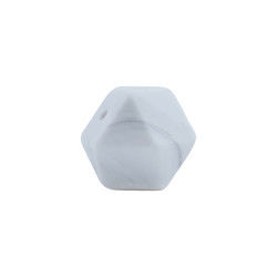 17mm Hexagon Silicone Teething Bead Eco Friendly Safety Chewable For Baby Teething