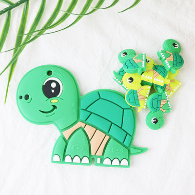 Small Silicone Animal Beads , Silicone Beads Baby Teether For Necklace Chains Bracelet