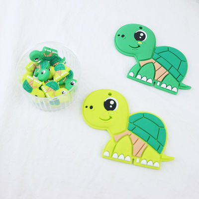 Small Silicone Animal Beads , Silicone Beads Baby Teether For Necklace Chains Bracelet