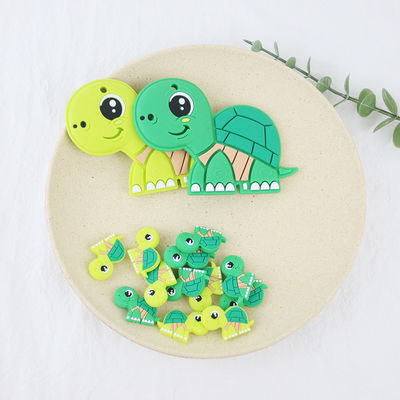 Small Silicone Animal Beads , Silicone Beads Baby Teether For Necklace Chains Bracelet