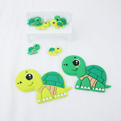 Small Silicone Animal Beads , Silicone Beads Baby Teether For Necklace Chains Bracelet