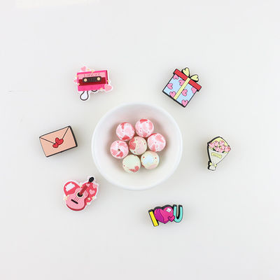 Pink Jewelry Silicone Teething Bead Non Toxic For Baby DIY Gift