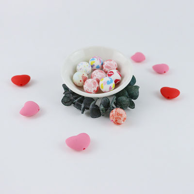 Pink Jewelry Silicone Teething Bead Non Toxic For Baby DIY Gift