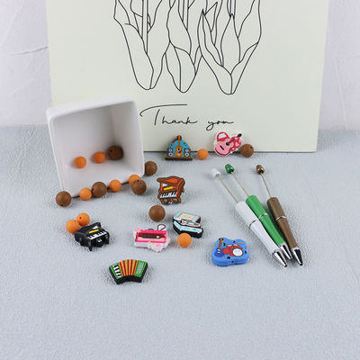 Eco Friendly Silicone Personalised Teething Beads For Keychains Bracelet