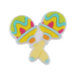 Eco Friendly Silicone Personalised Teething Beads For Keychains Bracelet