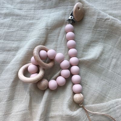 Customized Silicone Teething Bead Bracelet For Infant Baby Kids Playing