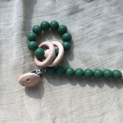 Customized Silicone Teething Bead Bracelet For Infant Baby Kids Playing