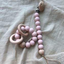 Customized Silicone Teething Bead Bracelet For Infant Baby Kids Playing