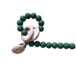Customized Silicone Teething Bead Bracelet For Infant Baby Kids Playing