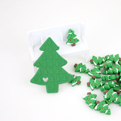 Mini Food Grade Christmas Silicone Beads For DIY Pacifier Chain Necklace