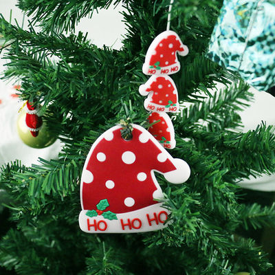 Christmas Hat Silicone Teething Bead Chewable BPA Free For Infant Baby