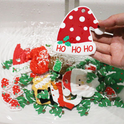 Christmas Hat Silicone Teething Bead Chewable BPA Free For Infant Baby