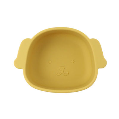 Dog Shape Toddler Silicone Plates Food Grade Non Toxic Eco Friendly
