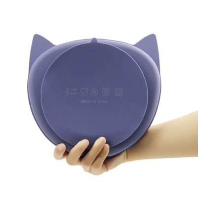 Eco Friendly Baby Silicone Suction Plate Silicone Dinnerware Set For Toddler Feeding