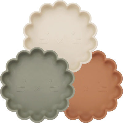 Eco Friendly Suction Toddler Silicone Plates Soft For Baby Dinner OEM