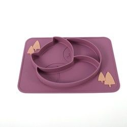 Suction Divided Toddler Silicone Plates Soft With Customize Logo