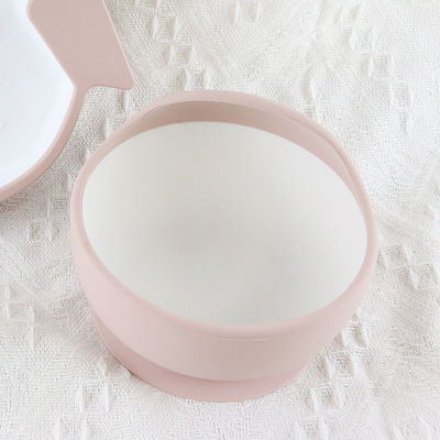 Custom BPA Free Baby Food Bowl Set , Food Grade Suction Baby Silicone Bowl