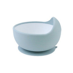 Custom BPA Free Baby Food Bowl Set , Food Grade Suction Baby Silicone Bowl