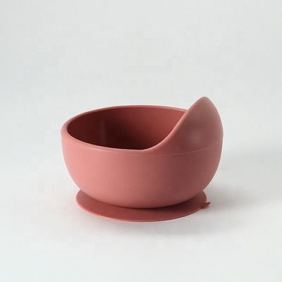 Multi Colors Durable Silicone Bowl Set Soft Flexible For Baby Feeding