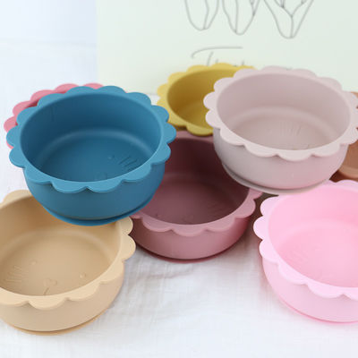 Personalized Suction Silicone Bowl Set Waterproof Non Toxic BPA Free Material