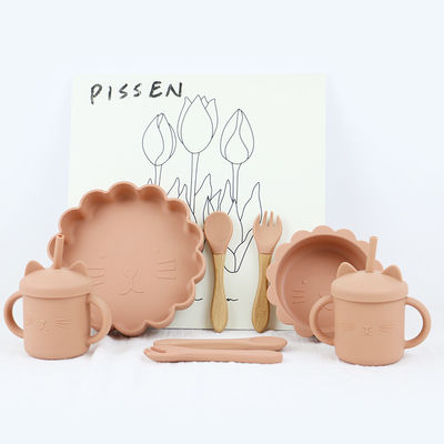 Personalized Suction Silicone Bowl Set Waterproof Non Toxic BPA Free Material