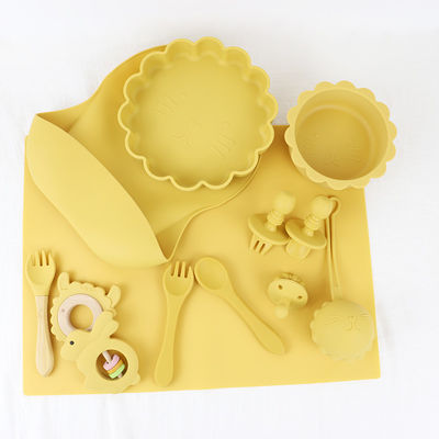 Personalized Suction Silicone Bowl Set Waterproof Non Toxic BPA Free Material