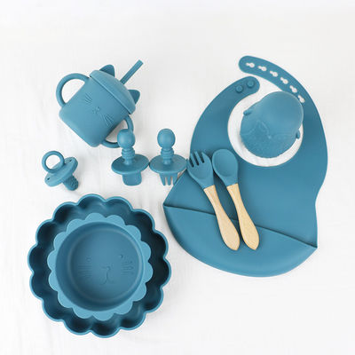 Personalized Suction Silicone Bowl Set Waterproof Non Toxic BPA Free Material