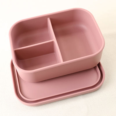 800ml 1200ml Collapsible Silicone Lunch Box For Outdoor Office Bento