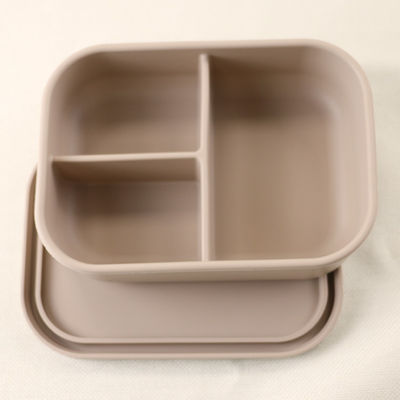 800ml 1200ml Collapsible Silicone Lunch Box For Outdoor Office Bento